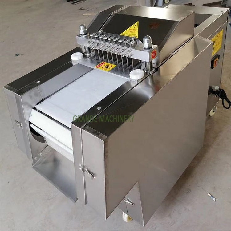 Good Quality Automatic Frozen Meat Block Cube Cutting Machine Meat Cutter Mini Meat and Bone Chicken Cutting Machine