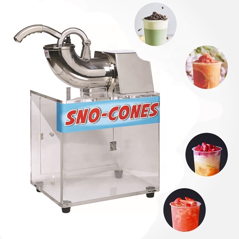 Factory Price Hawaiian Shaved Ice and Snow Cone Stainless Steel Commercial Ice Cream Making Machine Ice Breaker Machine