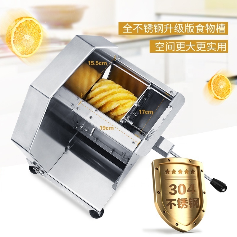 Small Commercial Stainless Steel Manual Semi Automatic Type Fruit and Vegetable Potato Carrot Apple Lemon Orange Cutting Slicer