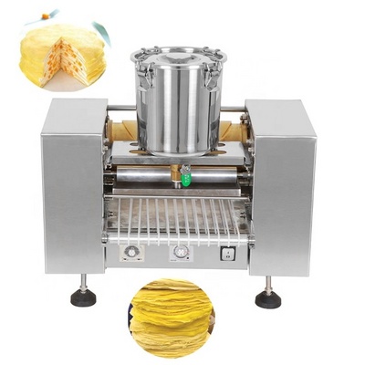 Commercial Automatic Mini Mille Crepe Cake Machine Automatique Thousand Layer Cake Pancake Skin Crepe Maker Machine Price