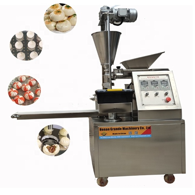 2023 High Efficiency Bun Making Machine Automatic Small Steamed Stuffed Bun Baozi Nepal Momo Dimsum Making Machine