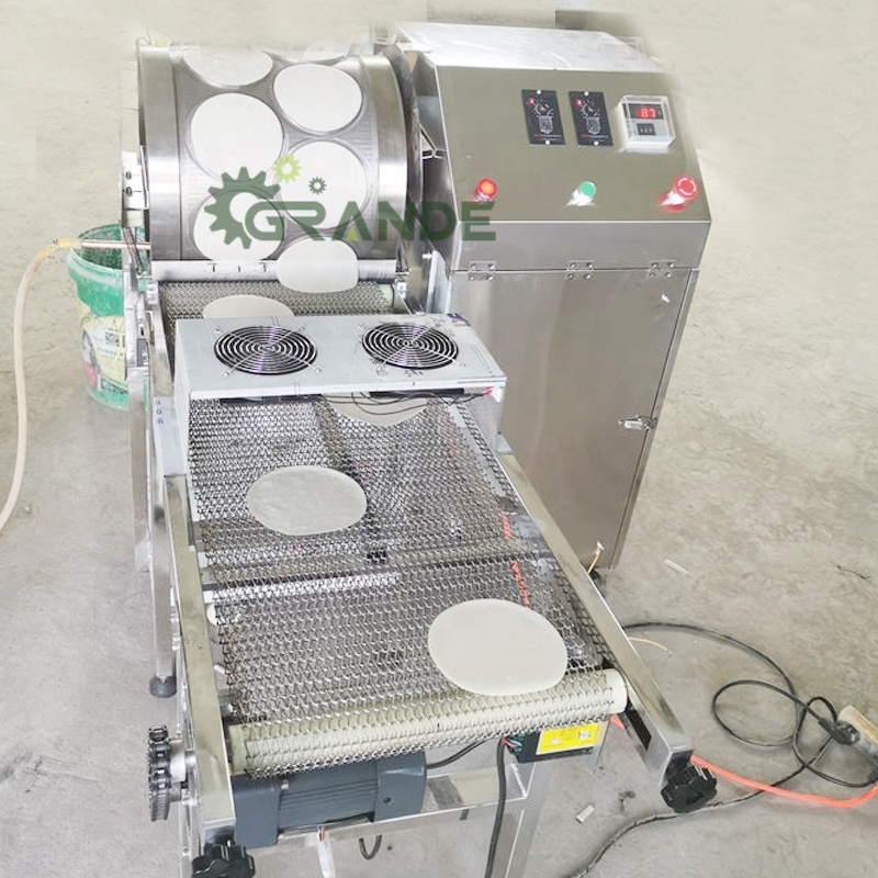 Automatic Samosa Dough Pastry Sheet Machinery Spring Roll Sheet Wrapper Making Machine