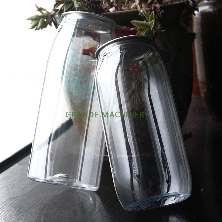 OEM Plastic Cans With Logo Low Price High Quality Transparent Plastic Can Soda Tea Beverage Drinking Bottle 330ml/500ml/650ml