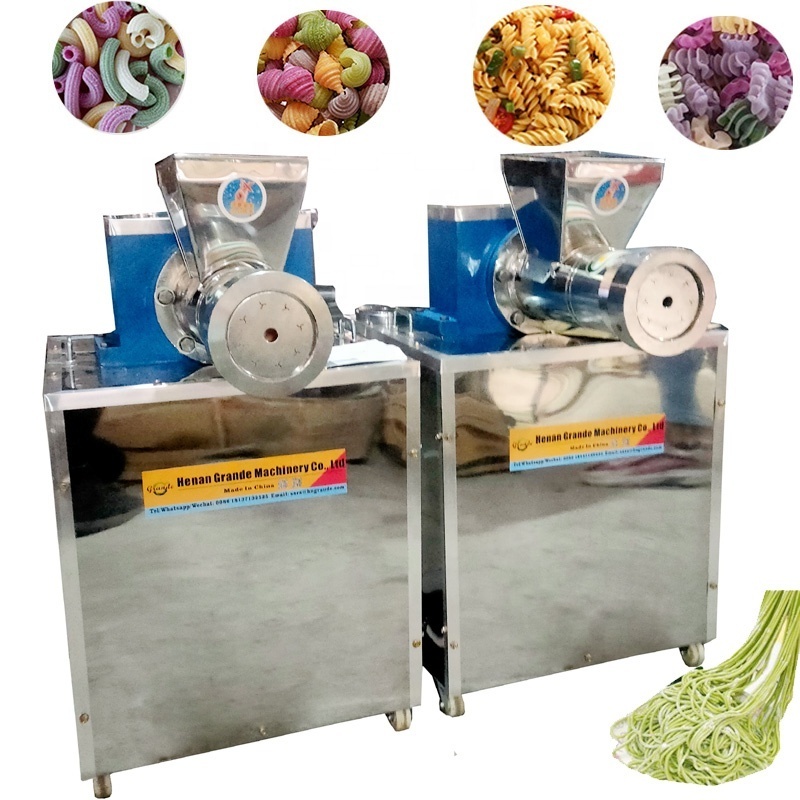 High Efficiency Stainless Steel Fusilli Spiral Noodle Pasta Macaroni Spaghetti Pasta Extruder Making Machine