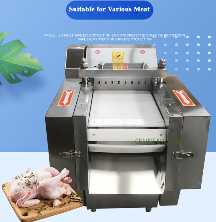 Whole Chicken Cutter Machine Meat Chopping Pork Beef Meat Cube Cutting Machine Slicer Meat Cutter For Restaurant