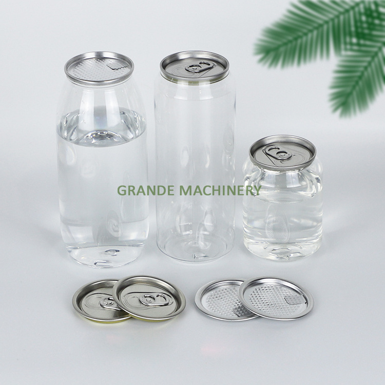 OEM Plastic Cans With Logo Low Price High Quality Transparent Plastic Can Soda Tea Beverage Drinking Bottle 330ml/500ml/650ml