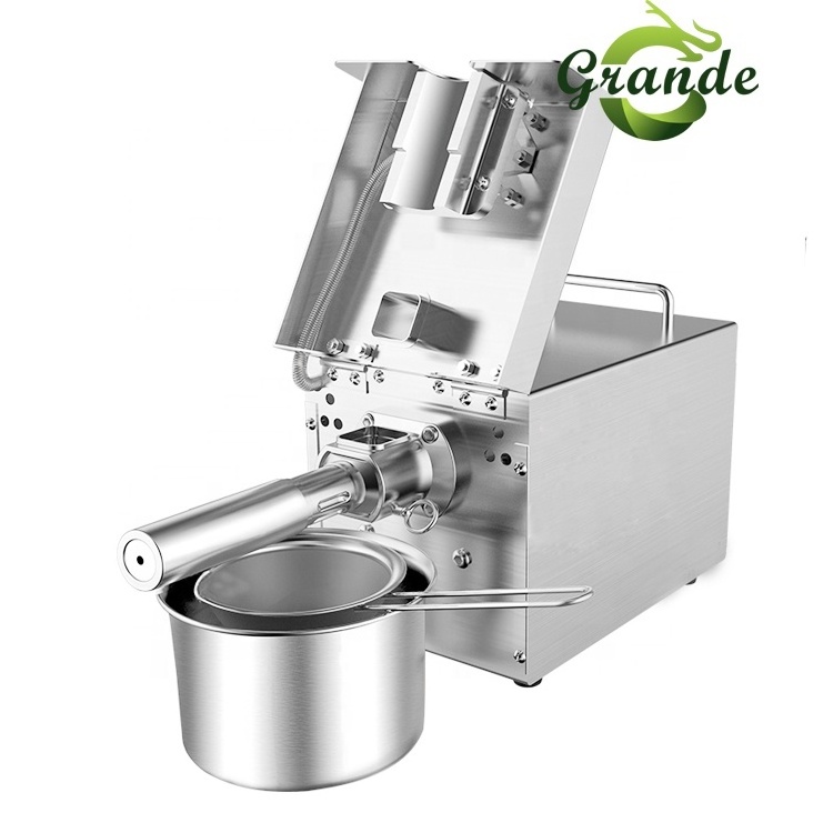 Automatic Moringa Seed Oil Extraction Machine Mini Oil Press Machine Home Small Olive/Peanut/Sunflower/Sesame Manual Oil Presser