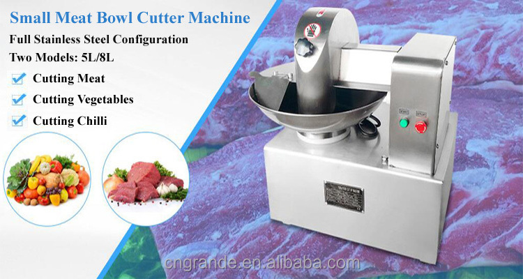 High Speed Meat Bowl Cutter/ Meat Chopper/ Meat Chopping Machine Ground Slicer Vegetable Meat Onion Chopper Grinder For Sale