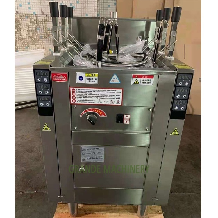 3/6/9 Heads Automatic Lift Up Pasta Boiler Noodle Cooker Boiling Station Restaurant Commercial Induction Spaghetti Ramen Cooking