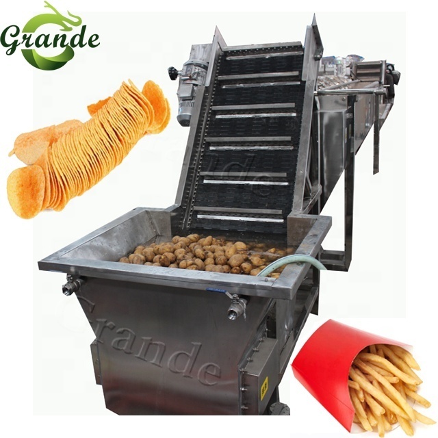 GRANDE Automatic Philippine Banana Chips Slicing Frying Production Line Plantain Chips Making Machines for Sale