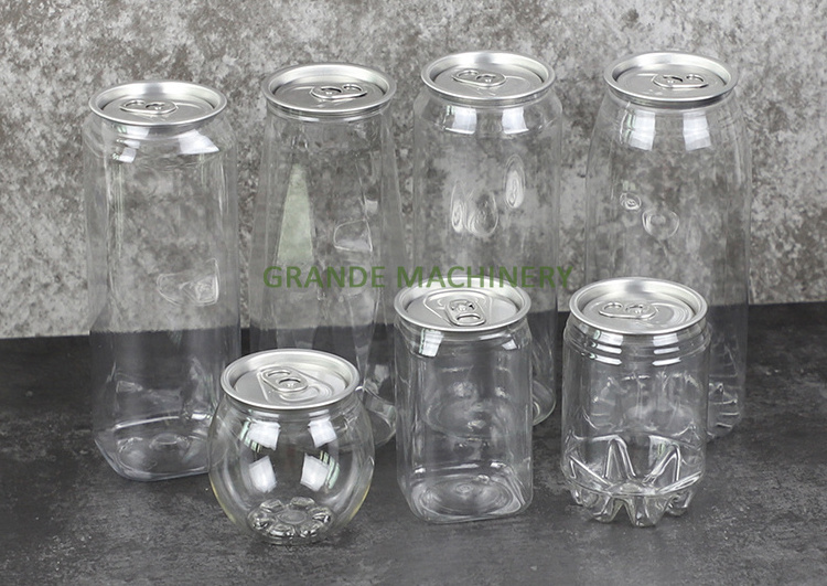 OEM Plastic Cans With Logo Low Price High Quality Transparent Plastic Can Soda Tea Beverage Drinking Bottle 330ml/500ml/650ml