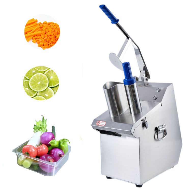 500KG/H Stainless Steel Vegetable Cube Cutter 9 in 1 Fruit And Vegetable Slicer Drum Vegetable Cutting Machine