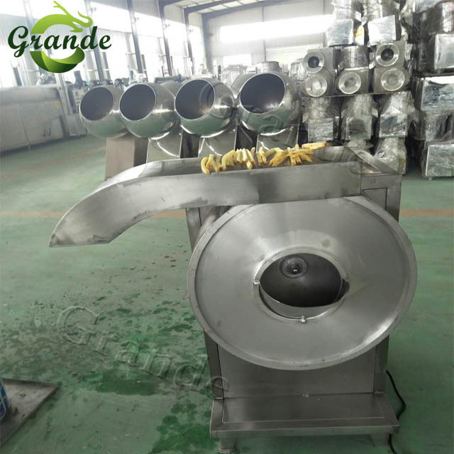 Half-Fried Potato Production Line 150-2000KG Small Production Line French Fries Potato Crisps Line Spiral Potato Cutter