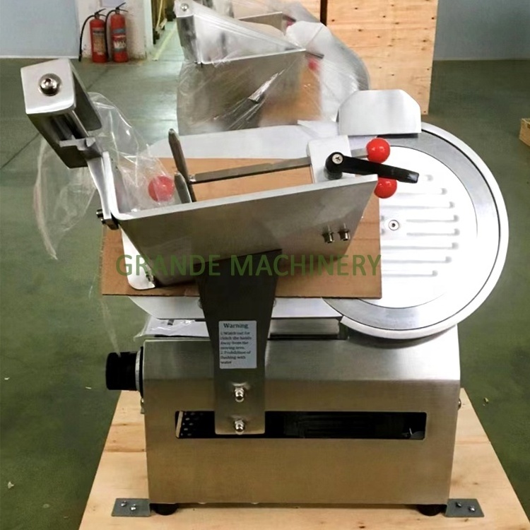 Stainless Steel Automatic Electric Diameter 250/300/320mm Frozen Meat Slicer Machine Mutton Beef Barbecue Fruit Cabbage Slicer