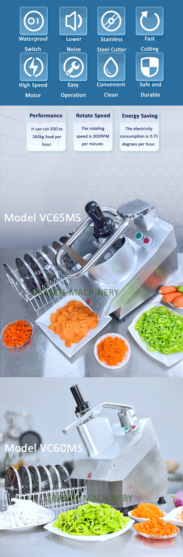 USA/Canada/Europe Stainless Steel Electric Potato Onion Vegetable Slicer Dicing Cutter Commercial Vegetable Shredding Machine