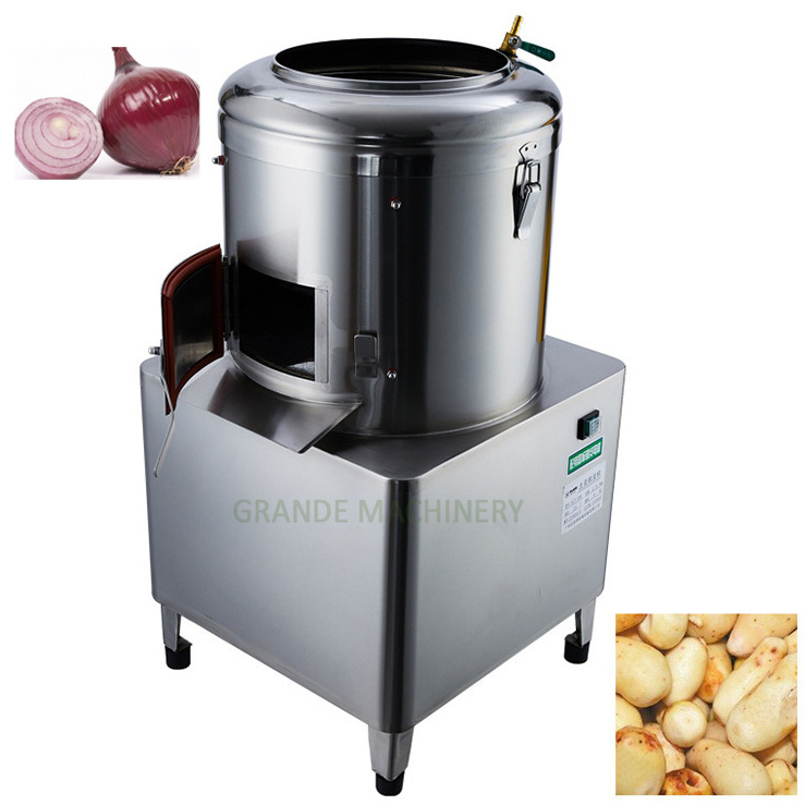 Root Food 304 Stainless Steel Brush Roller Type Cassava/Sweet Potato/Carrot /Ginger/Turmeric/Potato Washing Peeling Machine