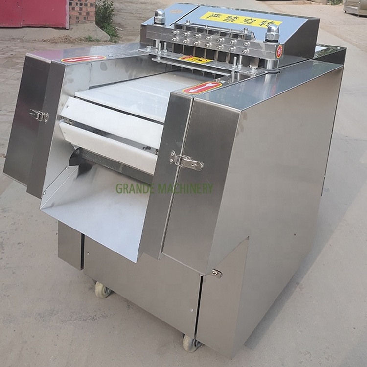 Good Quality Automatic Frozen Meat Block Cube Cutting Machine Meat Cutter Mini Meat and Bone Chicken Cutting Machine