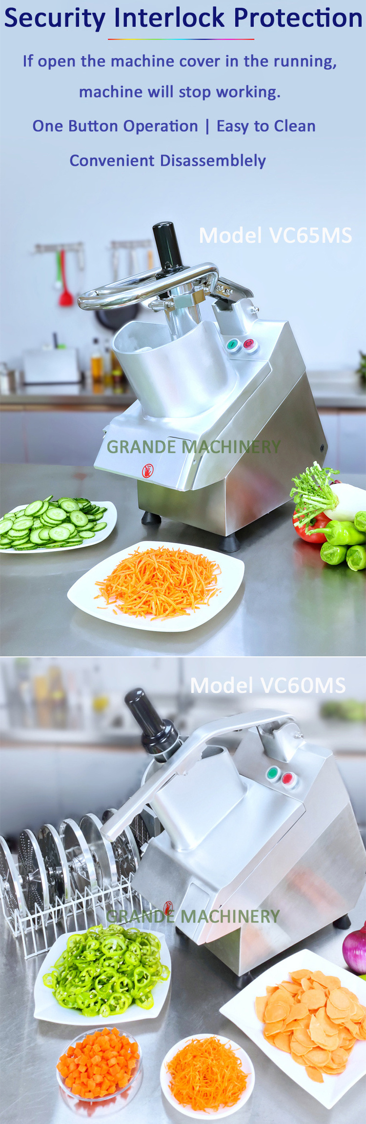 USA/Canada/Europe Stainless Steel Electric Potato Onion Vegetable Slicer Dicing Cutter Commercial Vegetable Shredding Machine