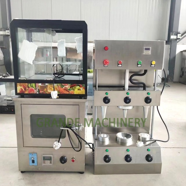 2023 Grande Factory Price Handy Pizza Cone Pizza Kono Making Machine/Pizza Oven Electric/Snack Pizza Making Machine for Sale