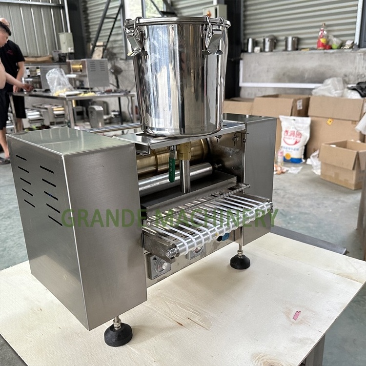 GRANDE Mille Egg Skin Crepe Cake Machine Pancake Roast Duck Spring Roll Maker Machine Peking Duck Pan Cake Making Machine Price