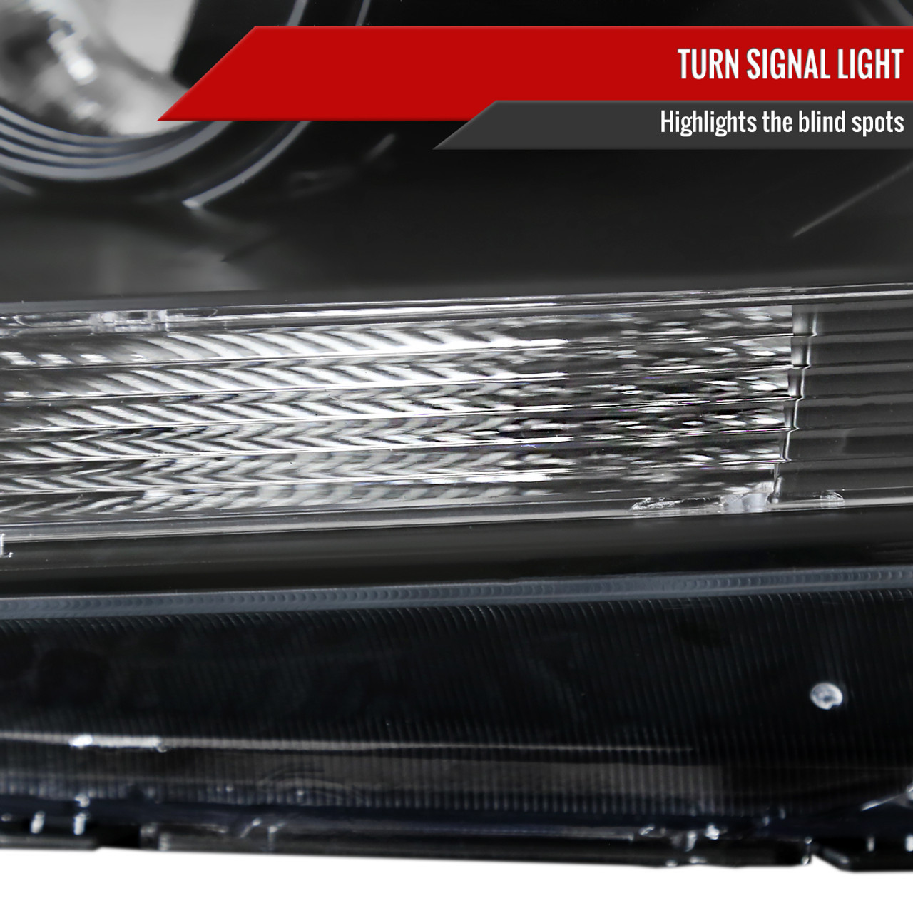 2005-2007 Hon-da Odyssey Factory Style Crystal Headlights w/ 9006 Bulbs (Matte Black Housing/Clear Lens)