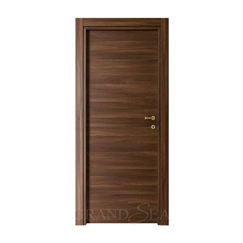 wood skin pasted water proof anti- termite interior casement MDF/HDF wood door for house interior bedroom