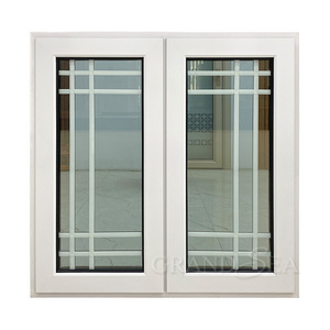 Aluminium cheap french casement storm windows open inside casement window push and pull swing windows