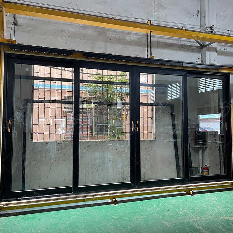 Professional manufacturer thermal break aluminum glass doors sliding door Philippines price house main door designs