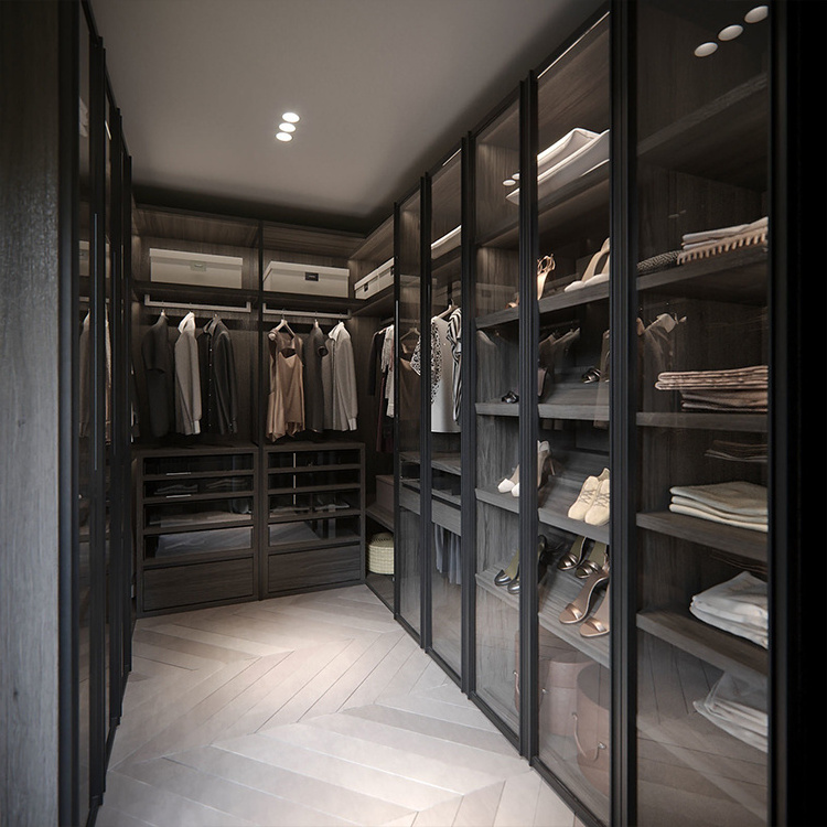 I shape glass simple open wardrobe designs walk in closet organizer ready house for assembly walk in wardrobe outside