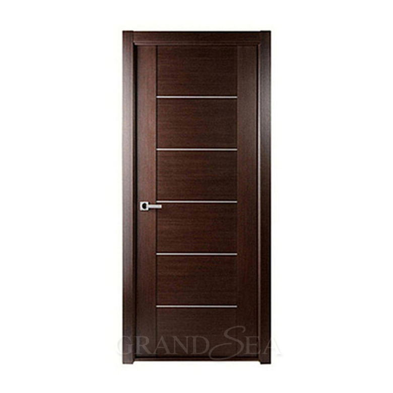 Guangdong Hotel Wholesale Home Wooden Veneer Skin PVC WPC Plywood Laminated China Bedroom Interior Room Solid Wood Door