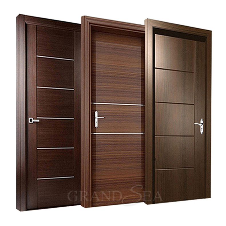 High Quality Cheap Price Room Prehung Modern Design Entry Teak Solid WPC PVC Interior Wood Door