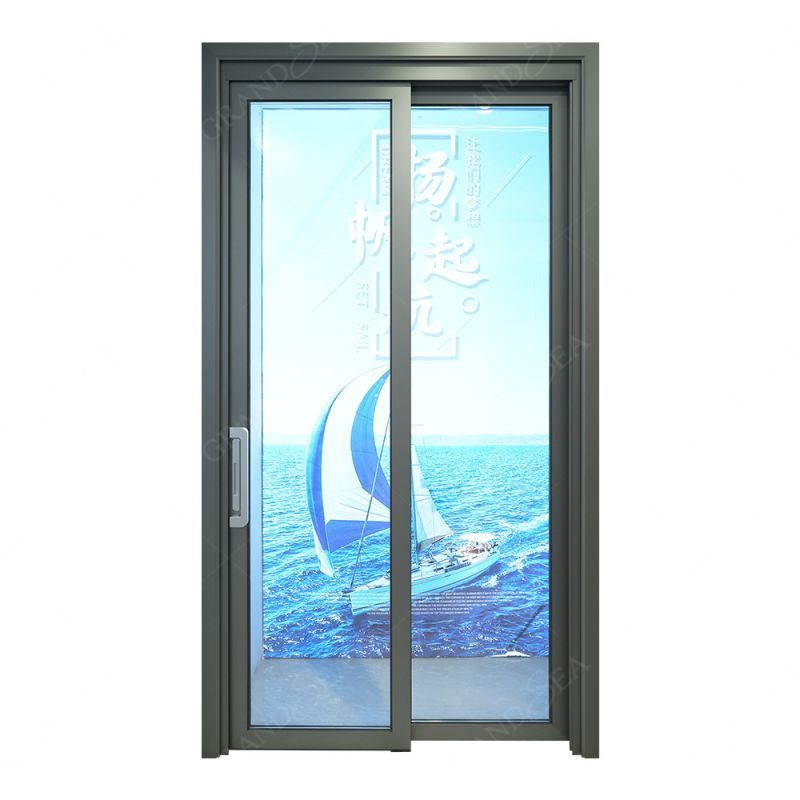 Hurricane Impact Modern Full View Patio Exterior Double Glass Kitchen Casement Aluminium Slide Swing PT Door