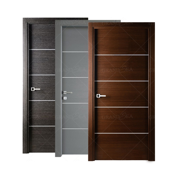 High Quality Cheap Price Room Prehung Modern Design Entry Teak Solid WPC PVC Interior Wood Door