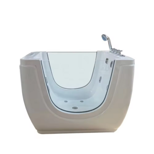 Freestanding Installation baby spa equipment white bathtub for Children and kids baby soaking bathtub