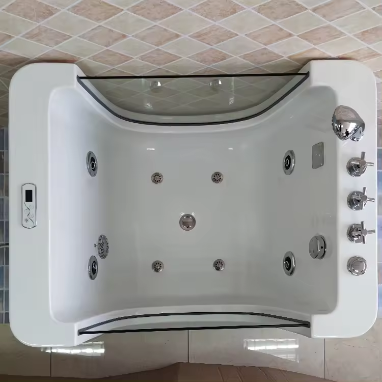 Freestanding Installation baby spa equipment white bathtub for Children and kids baby soaking bathtub