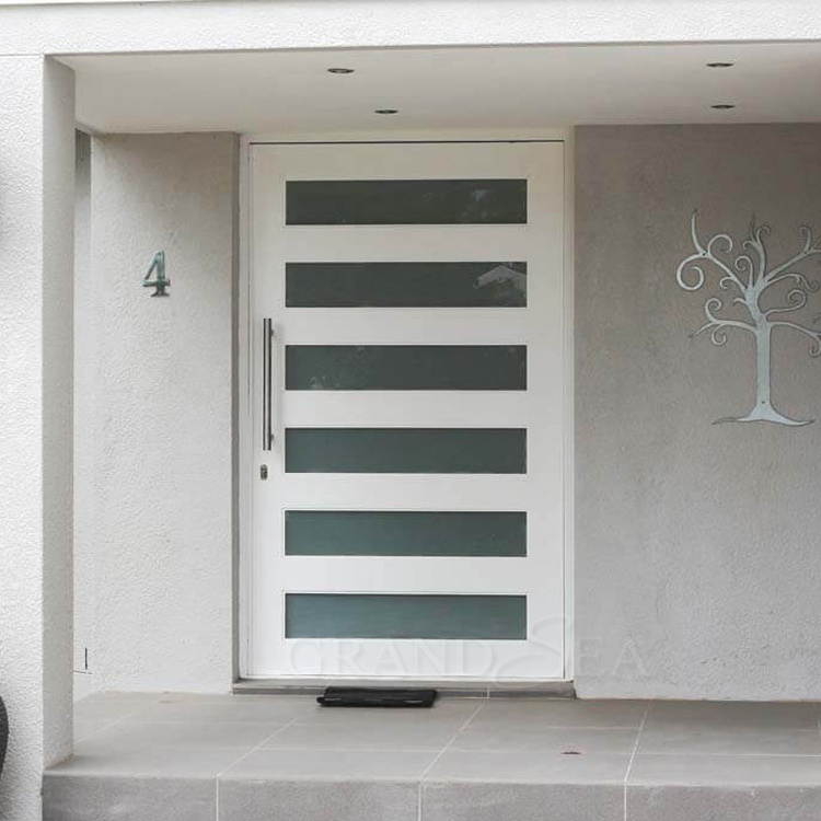 small glass panel  wood  high quality villa entrance  30 x 80 pivot bedroom door french  front door