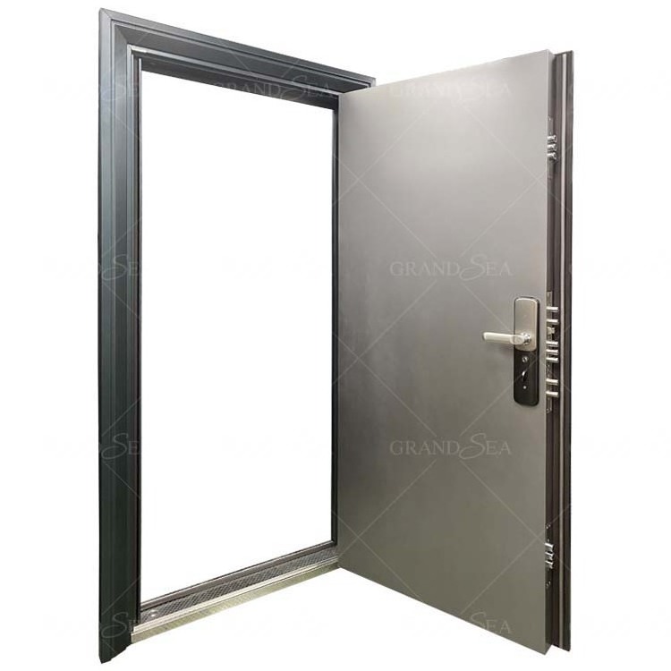 Front low price metal decorative ghana steel security door with 2 locks