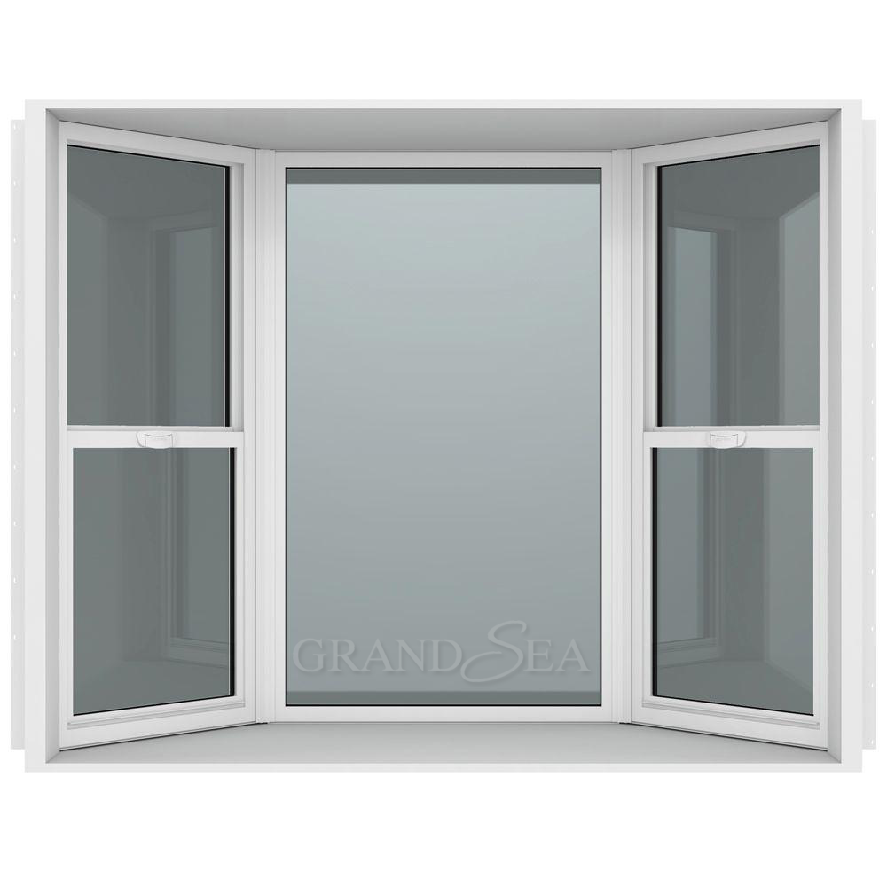 Wholesale Patio Irregular Shape Bay Windows Double Glaze Aluminum Casement Window For Balcony