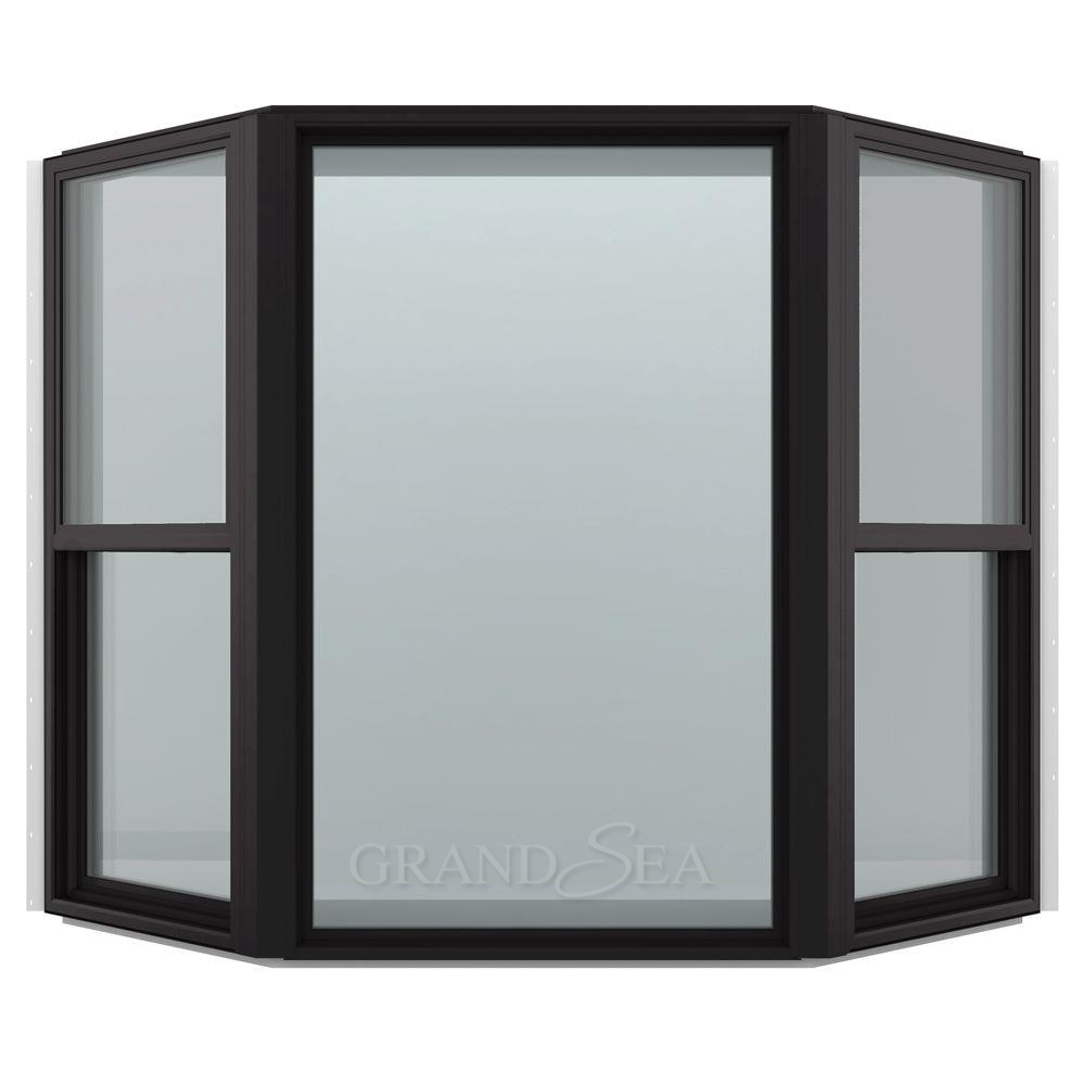 Wholesale Patio Irregular Shape Bay Windows Double Glaze Aluminum Casement Window For Balcony