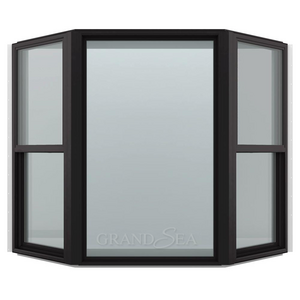 Wholesale Patio Irregular Shape Bay Windows Double Glaze Aluminum Casement Window For Balcony