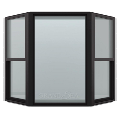 Wholesale Patio Irregular Shape Bay Windows Double Glaze Aluminum Casement Window For Balcony