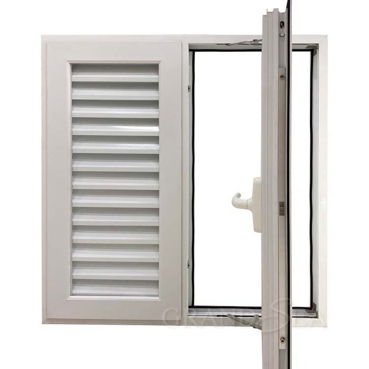 blind inside upvc  dust proof security proof solar glazing small glass louver aluminum window with aluminum panel