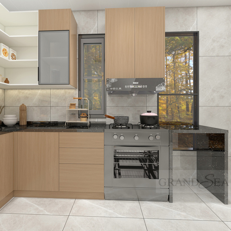 Commercial Ghana philippine furniture kitchen cabinet metal aluminum modular kitchen cabinet