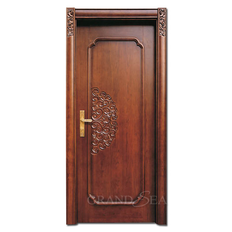 Typical palace style Africa rosewood exterior craving solid wood door designs