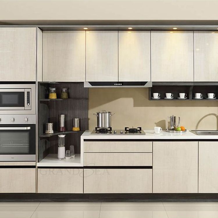 Wholesale modern kitchen design ready made cheap kitchen cabinets in china