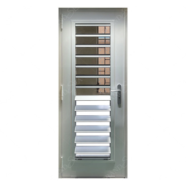 Exterior Caribbean Countries Building Hurricane Proof Decorative Open-able Aluminum Louver Window Door Shutter