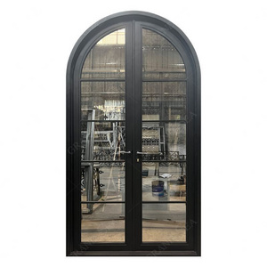 Luxury Double Security Wrought Iron Door For Home Modern steel bedroom doors for home