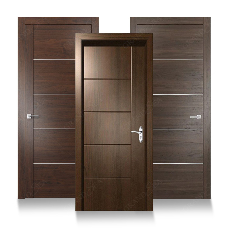 Latest Design Soundproof Wooden Doors Design Interior Door Solid Wooden PVC MDF doors