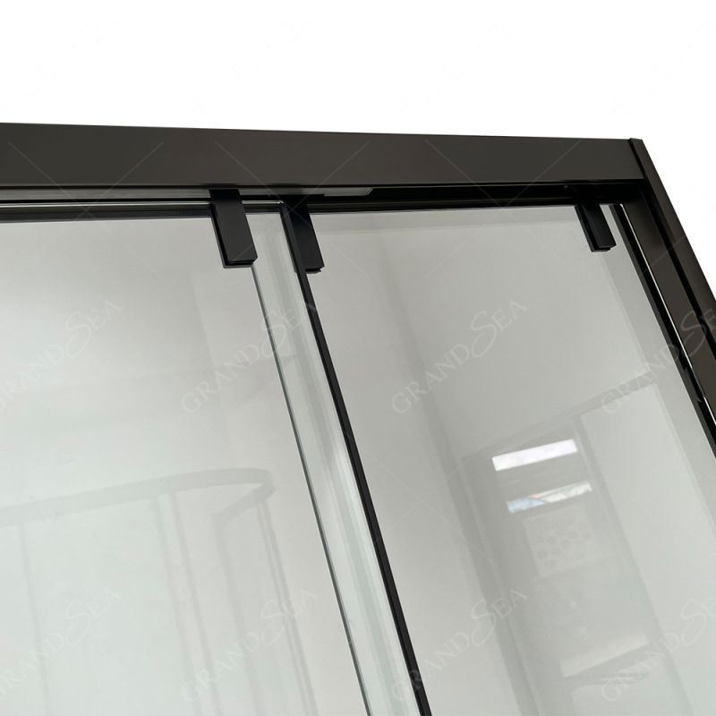 Foshan Factory 3 Track Panel Bathroom Tempered Glass Wet Room Shower Enclosure Sliding Door