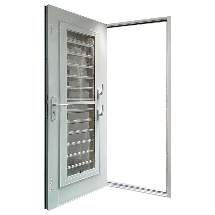 Exterior Caribbean Countries Building Hurricane Proof Decorative Open-able Aluminum Louver Window Door Shutter